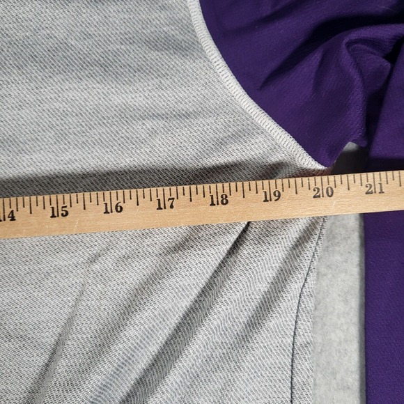 Minnesota Vikings 1/4 Zip Antigua Mens Small Gray Purple Embroidered Logo - Picture 7 of 9